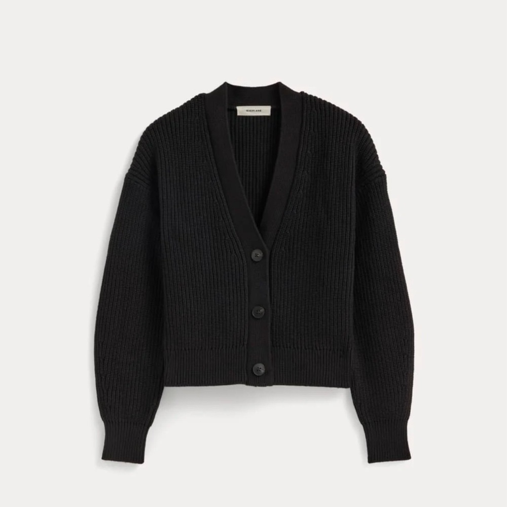 Everlane the boxy cardigan in everyday cotton